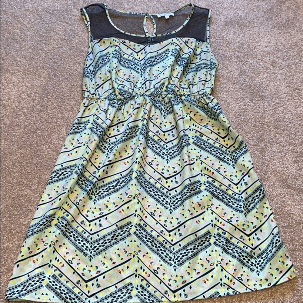 Aztec Printed Dress Medium